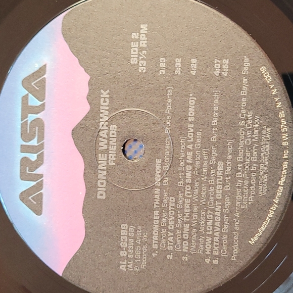 1985 DIONNE WARWICK Album - Picture 6 of 7
